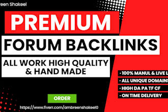create premium forum backlink with high da pa tf cf