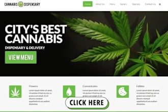 build cbd website cannabis website cbd store marijuana weed cannabis website