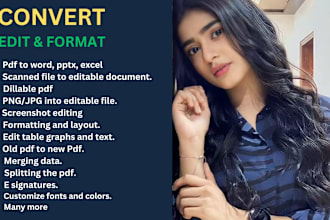 convert pdf to word, data entry, typing and copy paste