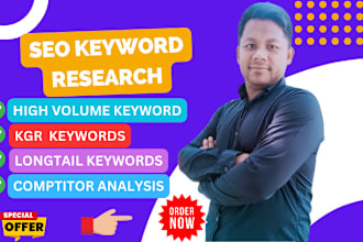 do my competitor analysis and long tail SEO keyword research