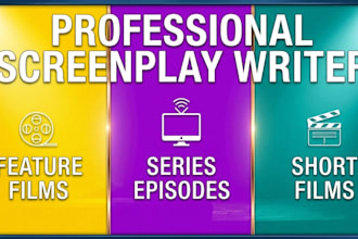 be your professional screenwriter for feature, series, or short film