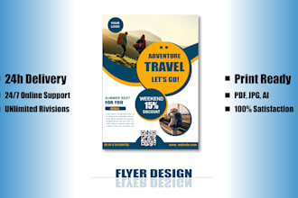 design a flyer, bifold, trifold, brochure, poster