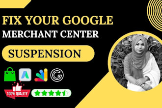 fix google merchant center shopping ads and setup merchant center suspension
