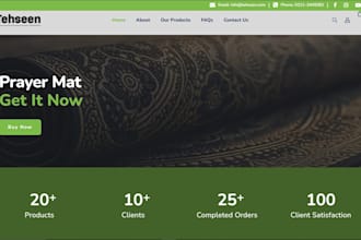 create responsive wordpress site with ecommerce features