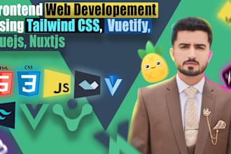 create single page application vuejs using tailwindcss, vuetify, quasar