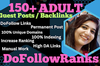 write publish high authority adultity SEO guest posts with dofollow backlinks
