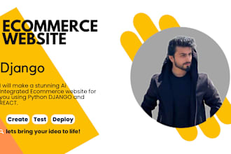 develop perfect python django web application and ai website