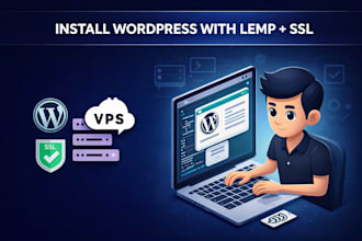 install wordpress with lemp and lets encrypt SSL in vps