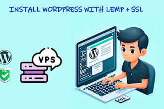 install wordpress with lemp and lets encrypt SSL in vps