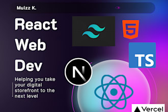 build your react website or component