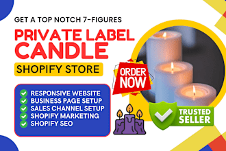 design scented handmade soap candle label oils diffusers candle shopify website