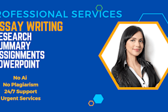 do essay writing, research and summary writing