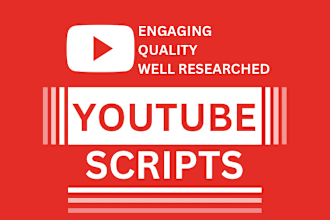 write an engaging script for your youtube channel