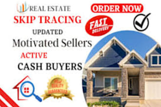 pull distressed vacant motivated sellers and cash buyers leads with skip tracing