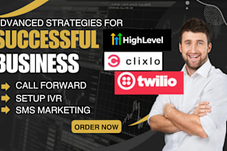 create and set up IVR in twilio studio flex sms marketing and call forward