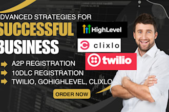 set up twilio and a2p 10dlc registration on twilio clixlo go highlevel