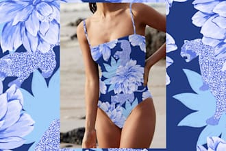 create your exclusive tropical swimwear pattern design