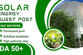 guest post on solar energy, green energy and tech blog