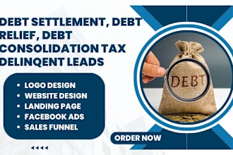 generate debt settlement leads debt relief, consolidation tax delinquent leads