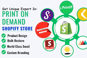 setup shopify print on demand printify printful shineon zendrop customcat gelato