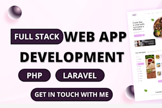 be full stack website or web app developer using php laravel react js node js