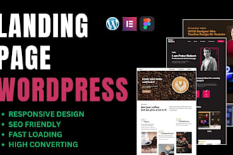 design landing page for your coffee shop