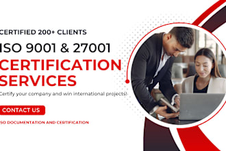 provide iso 27001, 9001 iaf accredited certification