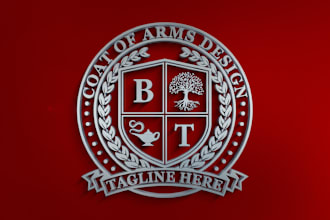 design custom seal patch coat of arms emblem and family crest logo