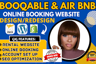 air bnb booking website design, booqable website design, booqable rental website