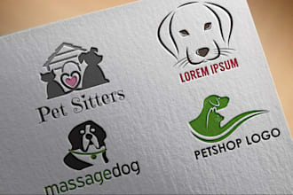 design cute for pet, shopify store, animal logo for you