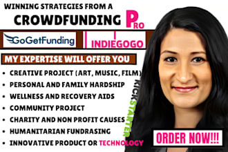 do crowdfunding campaign creation promotion on kickstarter indiegogo gofundme