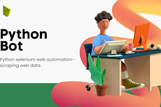 develop python selenium web automation, scraping, scrapy, scraper bot