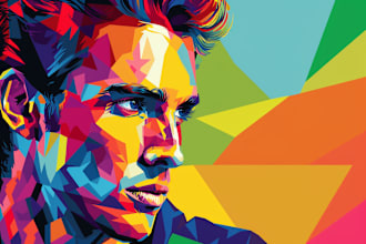draw personalized wpap pop art portrait from your photo
