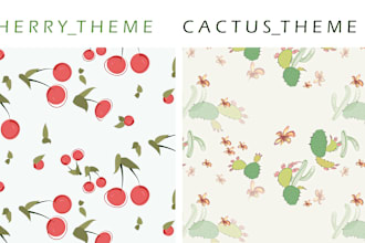 create unique and custom textile digital patterns for your projects