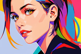 make an amazing wpap pop art portrait for youv