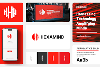 design premium logo with brand identity guidelines and brand manual