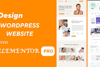 be your elementor expert, create responsive wordpress website and fix bugs