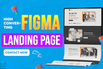 do figma landing page, saas landing page, figma design or website ui ux design