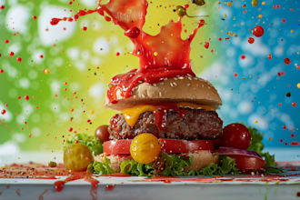 craete food pop art of your food