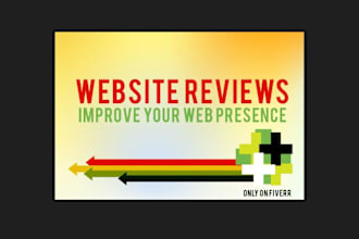 review your website user experience and suggest improvements
