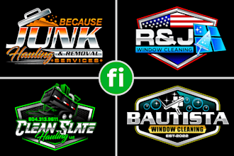 make window cleaning recycling and junk removal logo