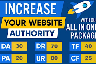 increase ahrefs domain rating dr 70 dr 50 moz da 30 tf 30