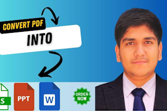 convert pdf to word,excel,powerpoint and data processing