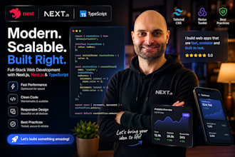 develop a turnkey projects using next js and nest js