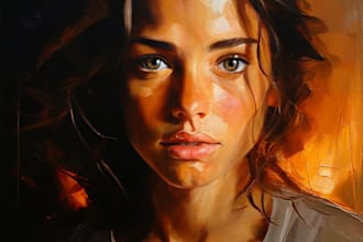 paint a unique oil painting portrait for you