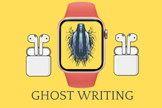 ghostwrite or rewrite horror scary story paranormal fiction