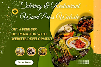 develop and design restaurant hotel catering and ordering wordpress websites