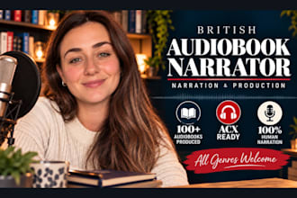 be your british female audiobook narrator and producer