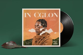 design a trendy album cover or single cover art