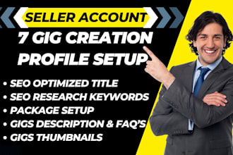 write complete gigs with SEO description for fiverr profile to get higher sales
